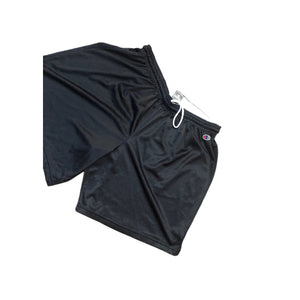 Champion C Logo Patch Mesh Black Athletic Gym Shorts Mens Size 2X.
