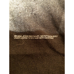 VINTAGE 1995 JOHN MICHAEL MONTGOMERY COUNTRY MUSIC TOUR RAP TEE T-SHIRT