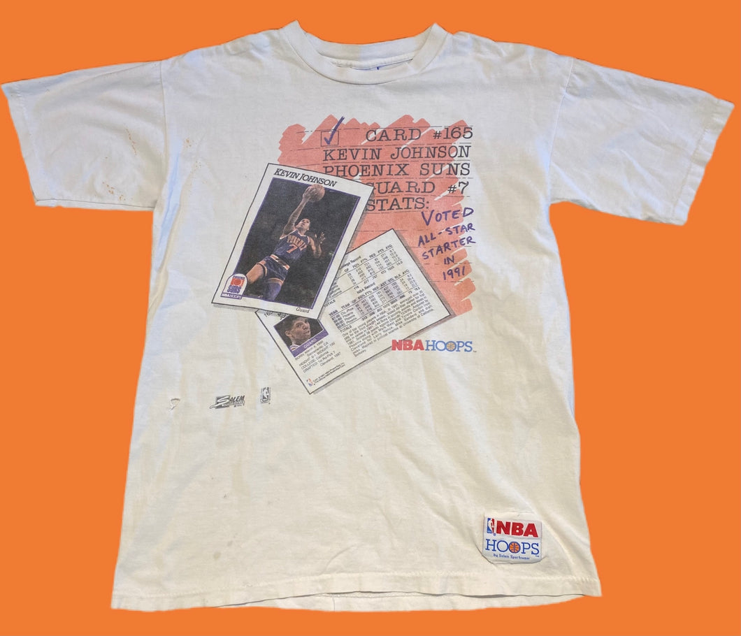 Vintage 90s Kevin Johnson Phoenix Suns L Salem Sportswear Single Stitch T-Shirt