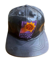 Load image into Gallery viewer, RARE VINTAGE 90&#39;s NBA Phoenix Suns Leather Hat J.H. Designs Hat Strap