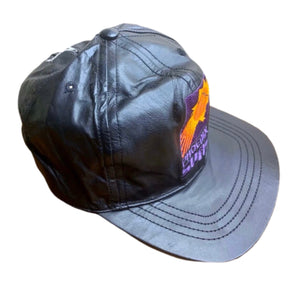 RARE VINTAGE 90's NBA Phoenix Suns Leather Hat J.H. Designs Hat Strap
