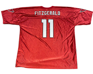 Larry Fitzgerald NFL Jersey Arizona Cardinals #11 Red Mens Size 4XL