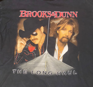 Brooks And Dunn Concert T-Shirt The Long Haul Tour 2006 Band Tee Black XXL 2XL
