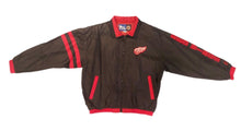 Load image into Gallery viewer, Vintage Pro Player Detroit Red Wings Windbreaker Jacket Mens Large Black NHL