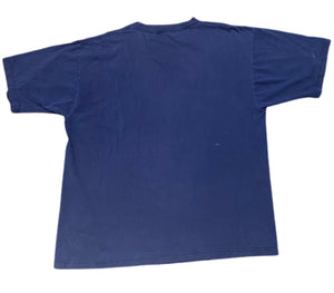 Men’s Vintage 90’s NFL Denver Broncos D Horse Logo Salem Blue T Shirt  Size XL