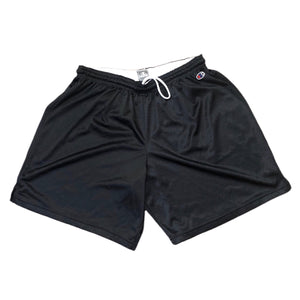 Champion C Logo Patch Mesh Black Athletic Gym Shorts Mens Size 2X.